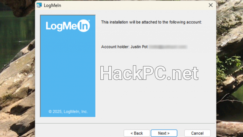 LogMeIn Pro client installation