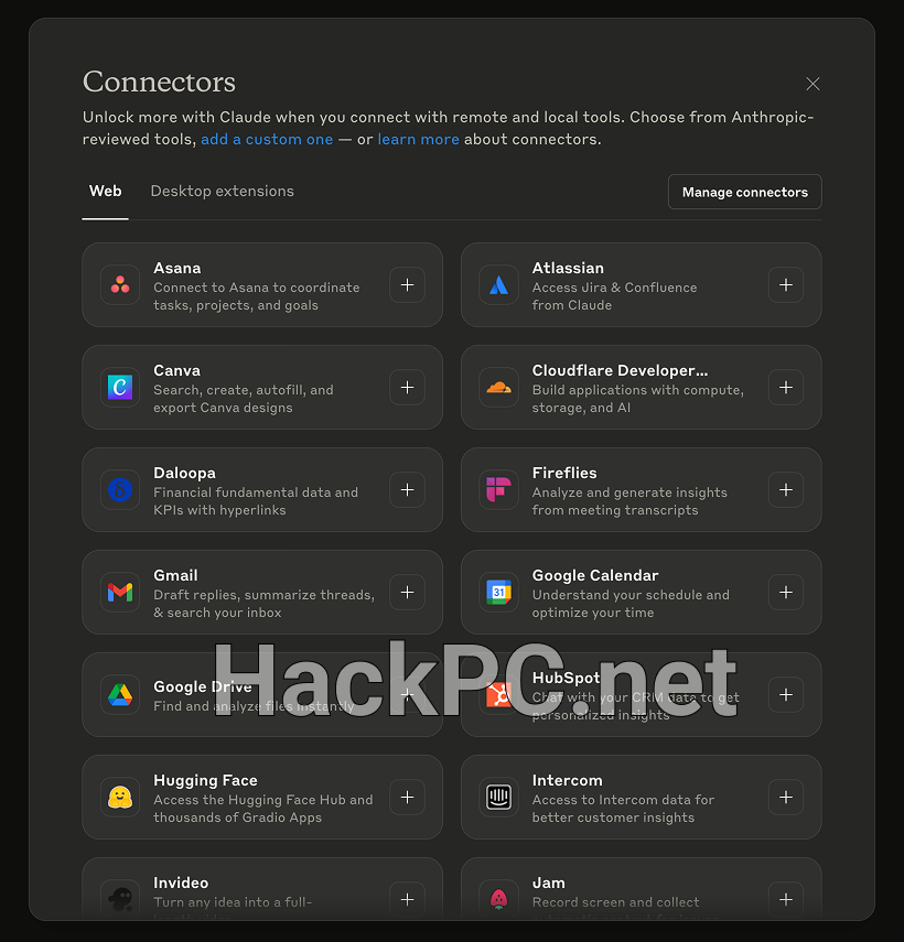 Claude AI Connectors And Services That Can Be Connect To Claude
