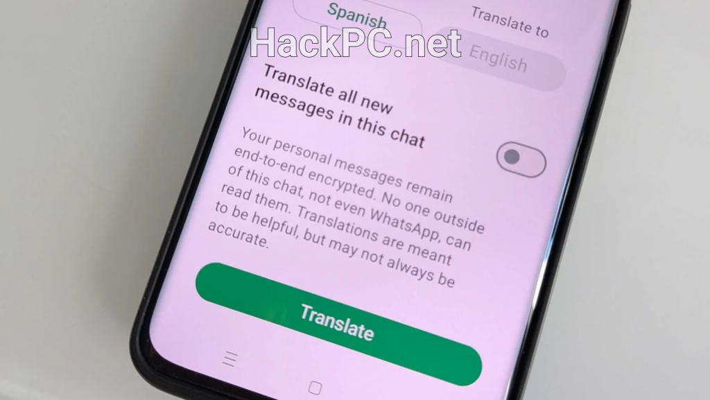 WhatsApp translate
