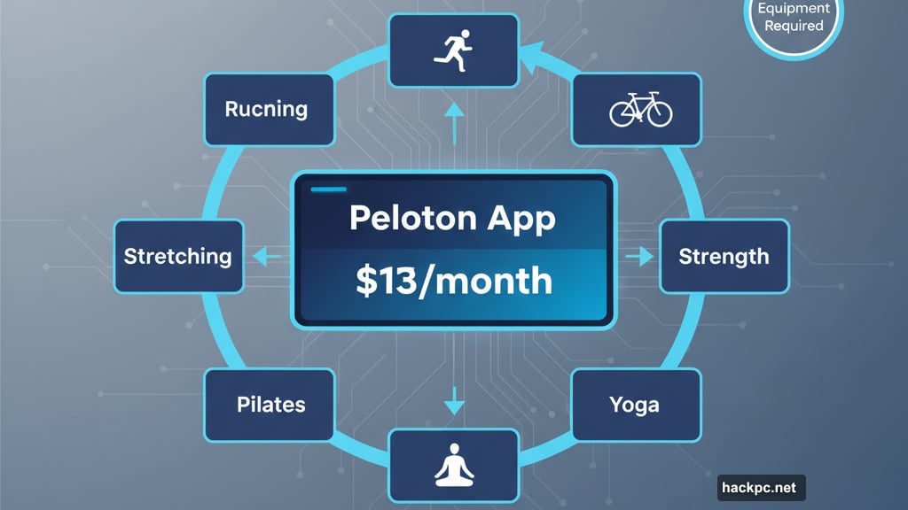 Peloton app brings studio classes home for thirteen dollars monthly