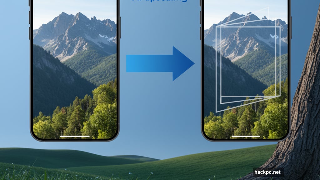 AI zoom pushes iPhone to 10x combining multiple frames