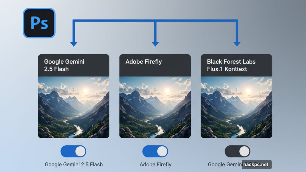 Photoshop Generative Fill now taps into multiple AI models