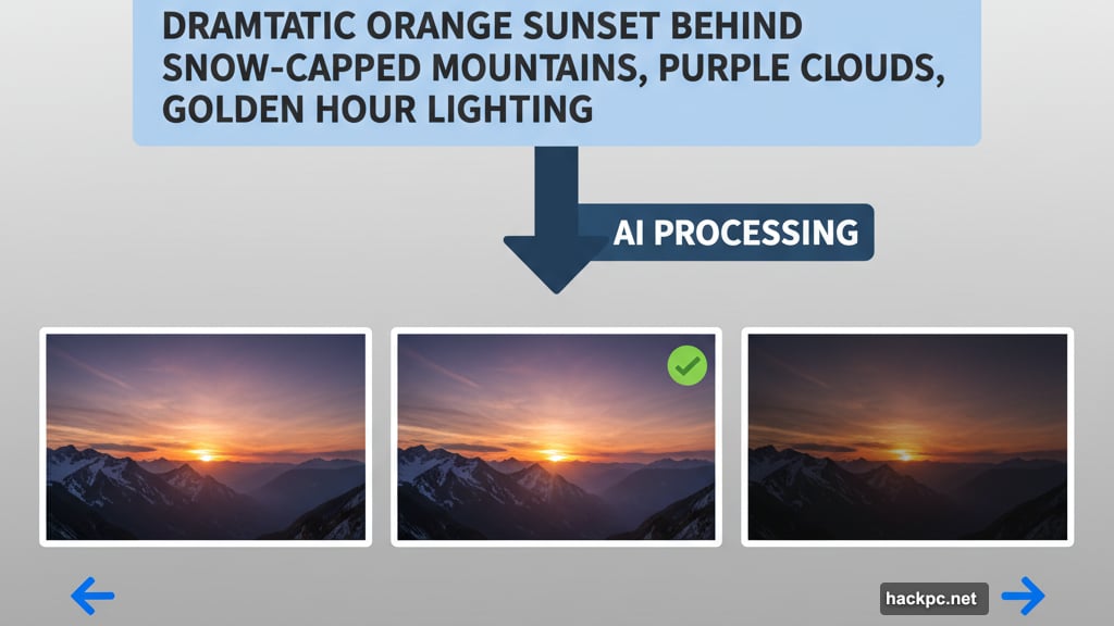 Specific detailed prompts produce better AI generated image results