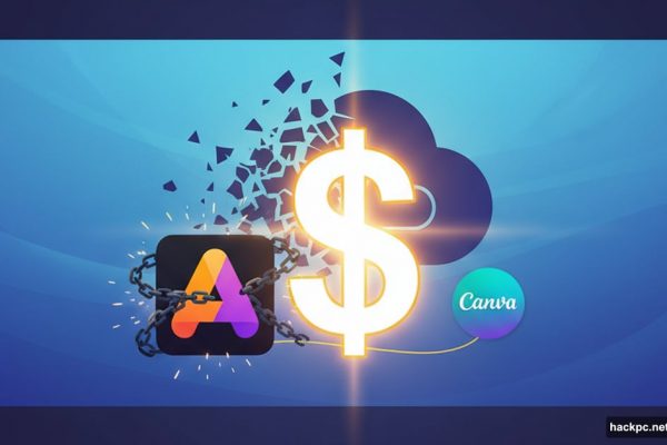 Affinity software free with zero dollar sign breaking from Adobe