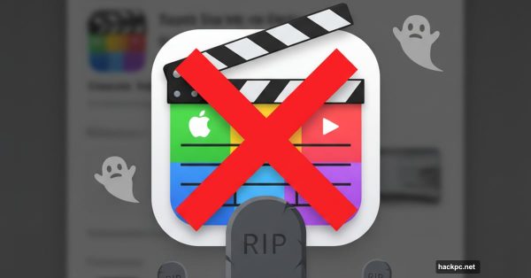 Apple Clips app icon marked with X, faded away, with TikTok thriving