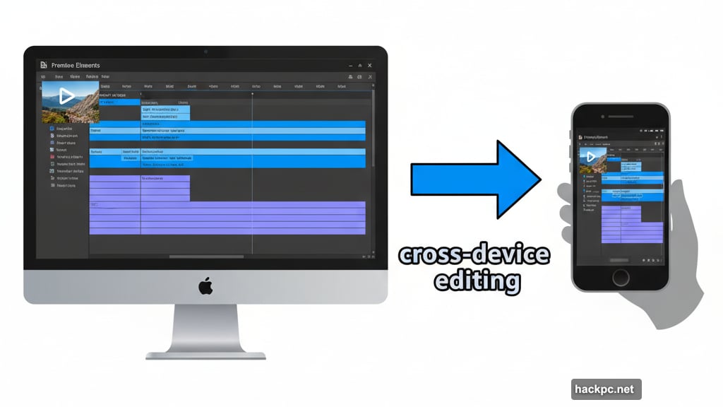 Start project on desktop then make quick tweaks on phone