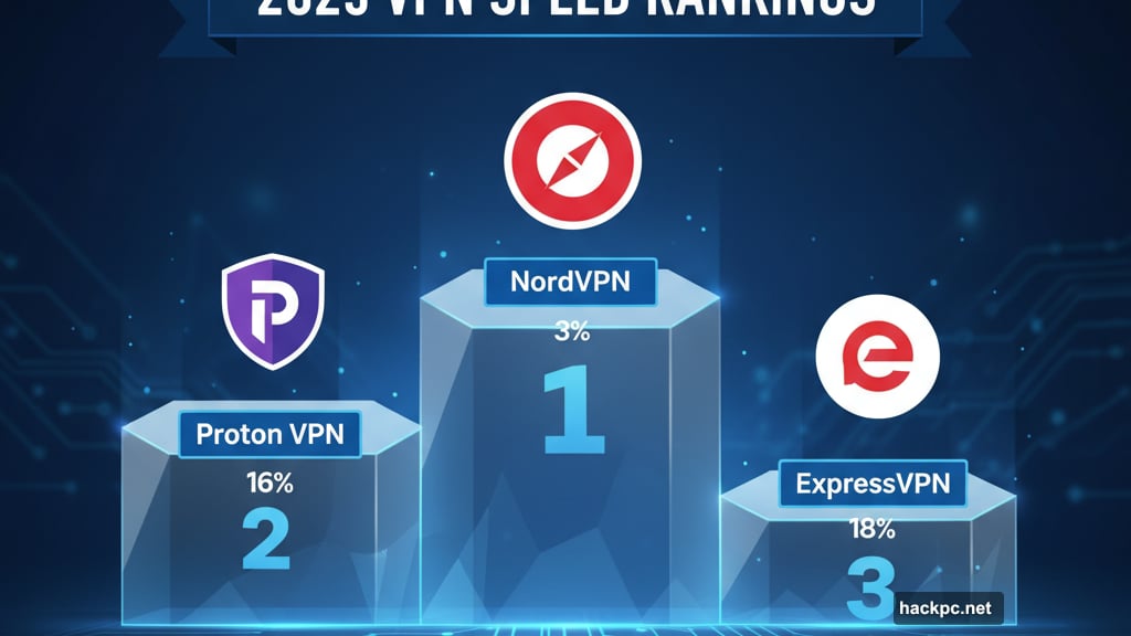 ExpressVPN now ranks third fastest in our 2025 testing results