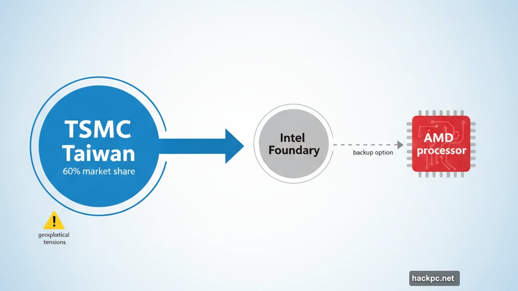 AMD diversifies supply from TSMC Taiwan to Intel Foundry manufacturing