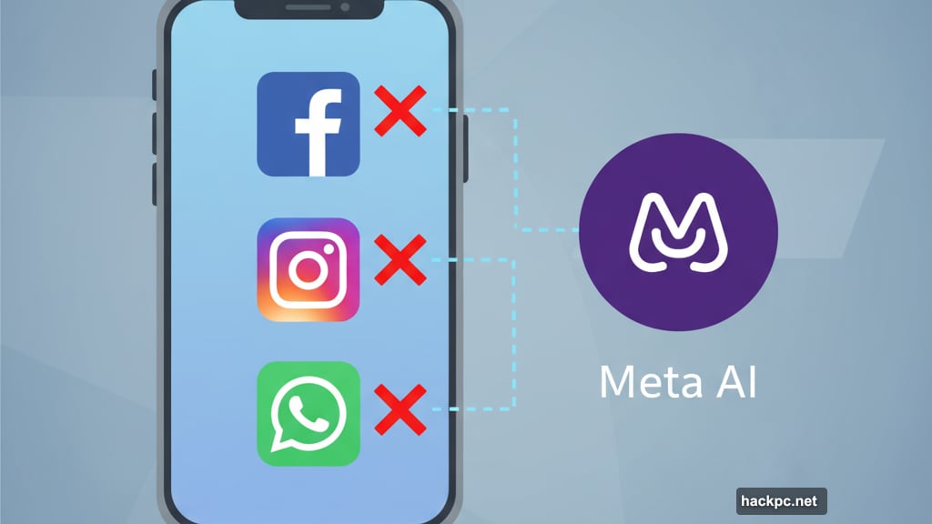 Meta AI integrated across Facebook Instagram and WhatsApp apps