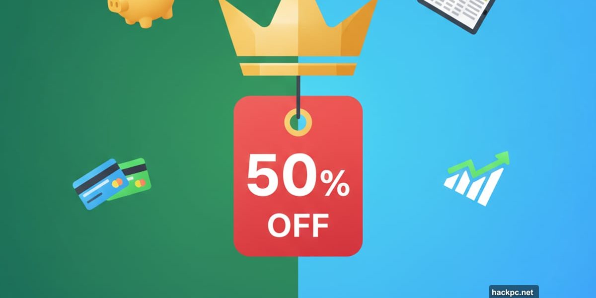 Monarch Money budgeting app with 50 percent off discount promotion