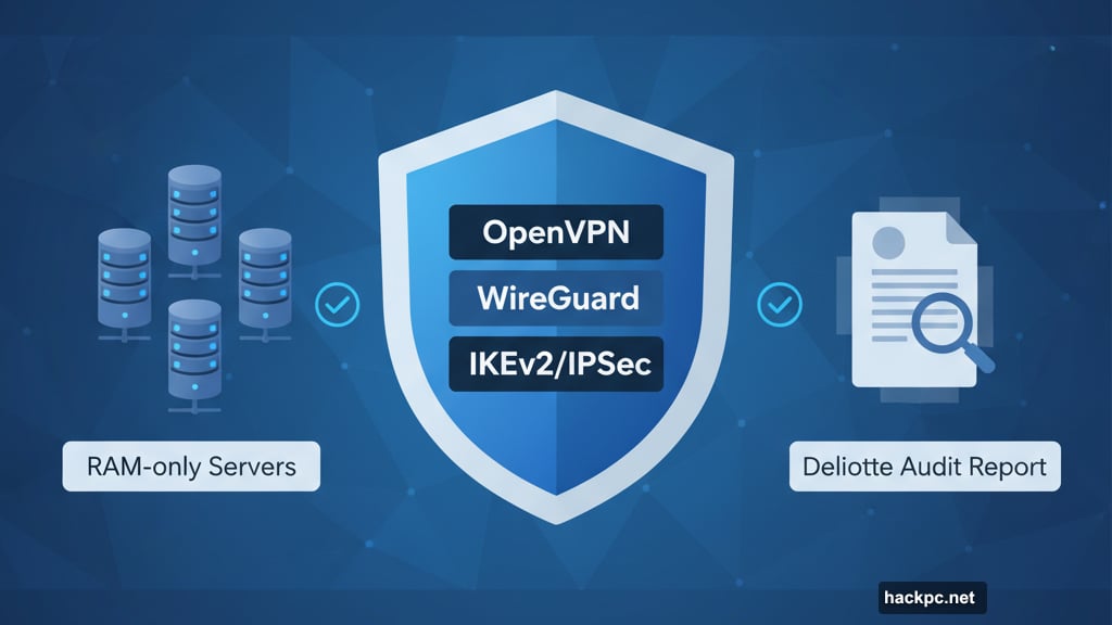 PIA uses OpenVPN and WireGuard protocols on all platforms securely