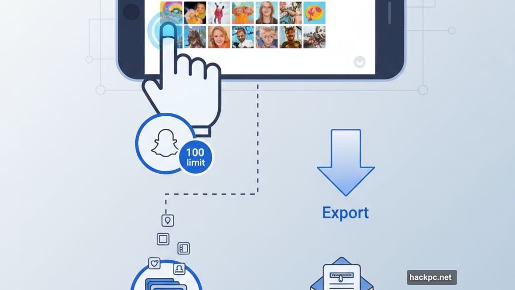 Two methods to export and rescue Snapchat Memories permanently