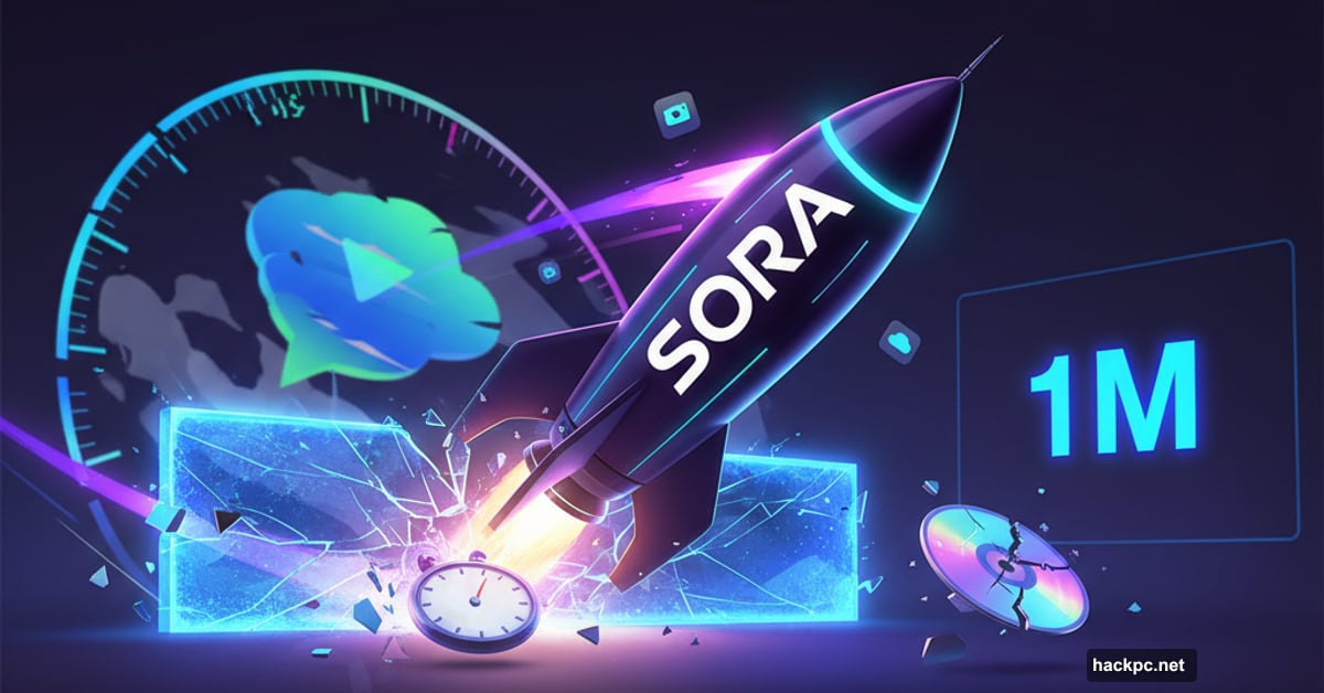 Sora rocket ship breaking speed record, surpassing ChatGPT launch numbers