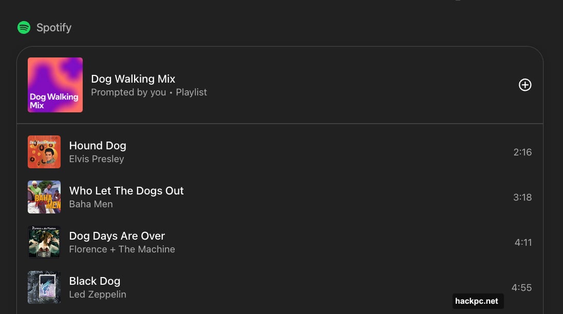 Connecting Spotify shares listening data and activity logs with ChatGPT