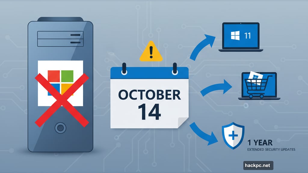 Three paths forward after Windows 10 support ends October 14
