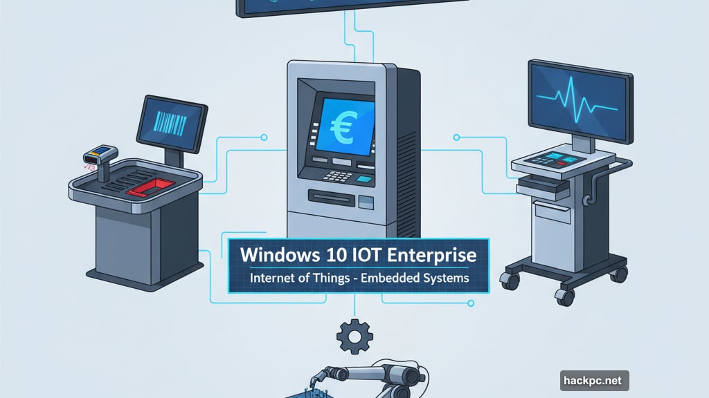 IoT embedded devices include ATMs, kiosks, medical devices, and robots