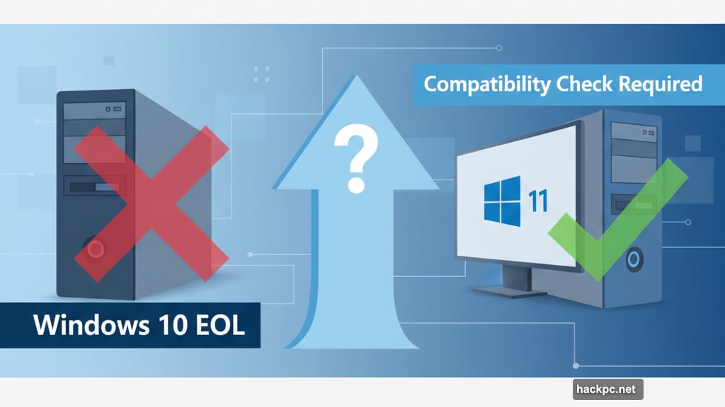 Windows 10 support ending requires Windows 11 compatibility verification