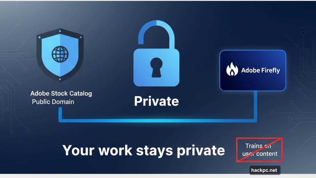 Adobe trains Firefly exclusively on Stock catalog ensuring privacy