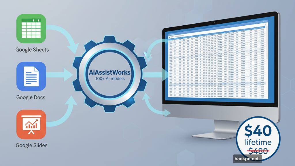 AiAssistWorks brings 100+ AI models directly into Google Workspace