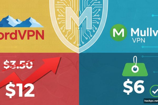 NordVPN price increase versus Mullvad's flat rate VPN pricing comparison