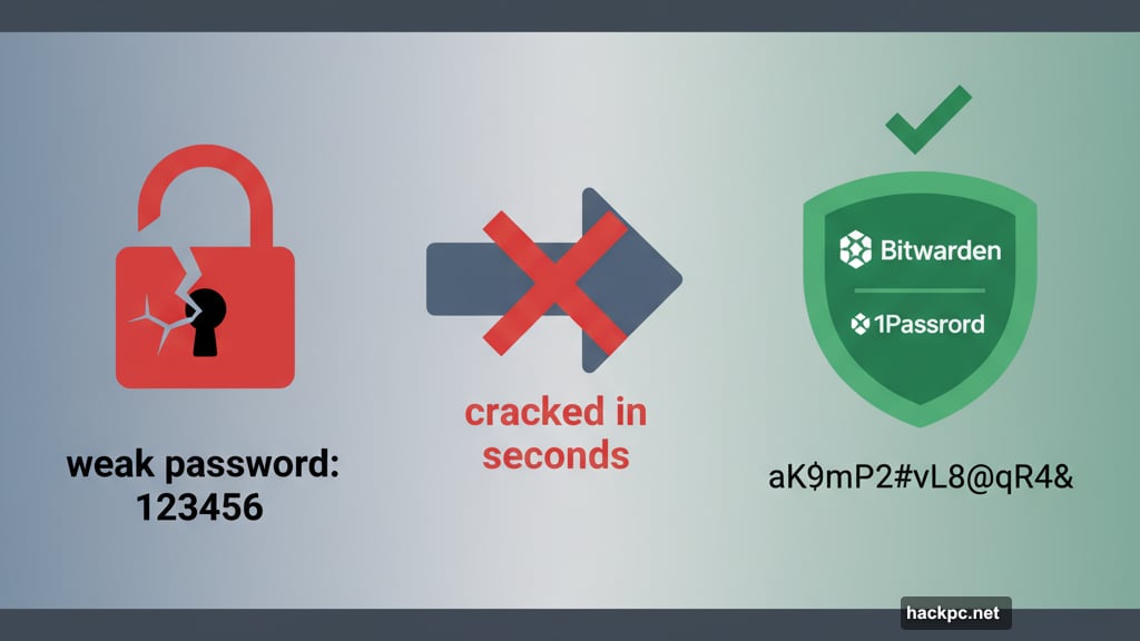 Password managers generate unbreakable passwords and store them securely