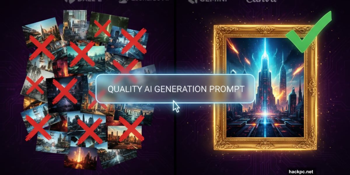 AI image generation quality comparison showing bad versus professional results