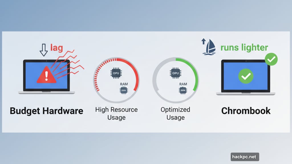 Windsurf runs lighter even on modest hardware like Chromebooks