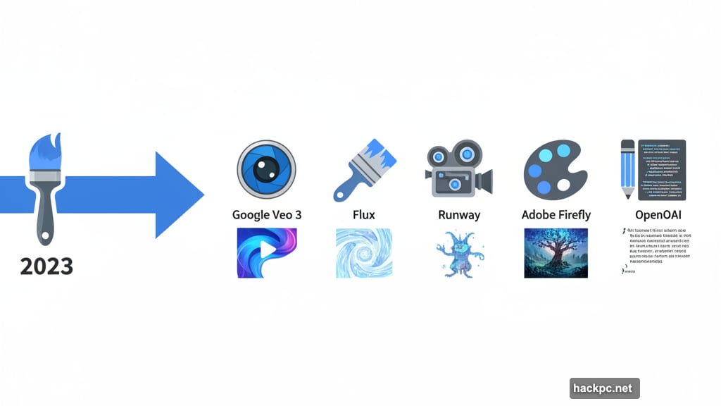AI model selection like choosing camera lenses or brushes
