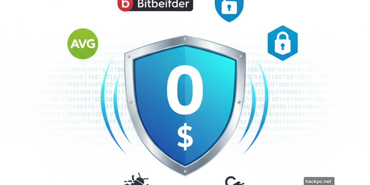 Large protective shield with zero dollar sign blocking malware symbols