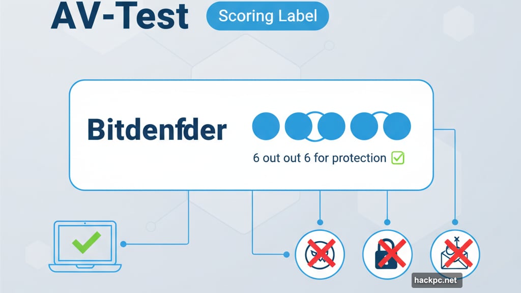 AV-Test gives Bitdefender perfect six out of six protection score