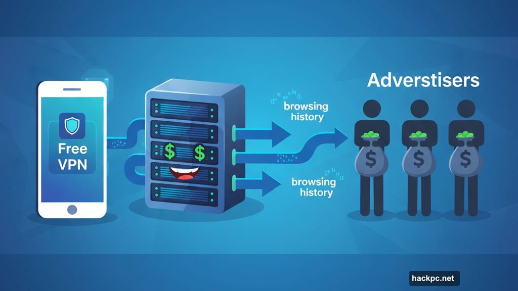 Free VPNs collect and sell your browsing history to third parties