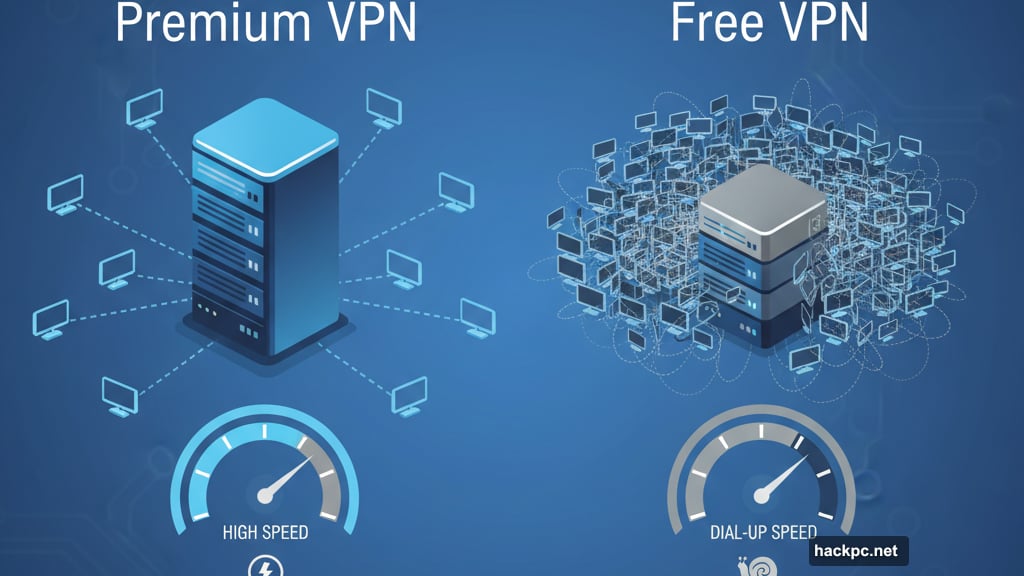 Overcrowded servers crush performance causing constant buffering and connection drops