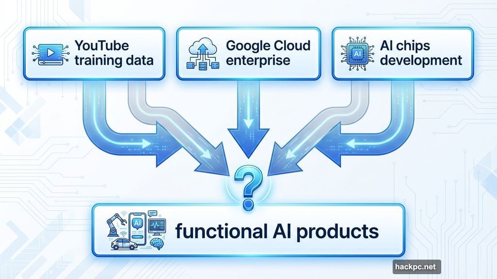 Google struggled to assemble pieces into products people wanted to use