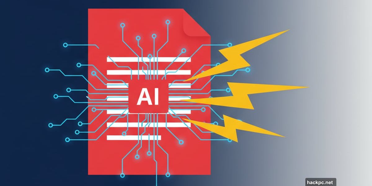 PDF document with AI overlay and Adobe Acrobat logo showing fast summarization