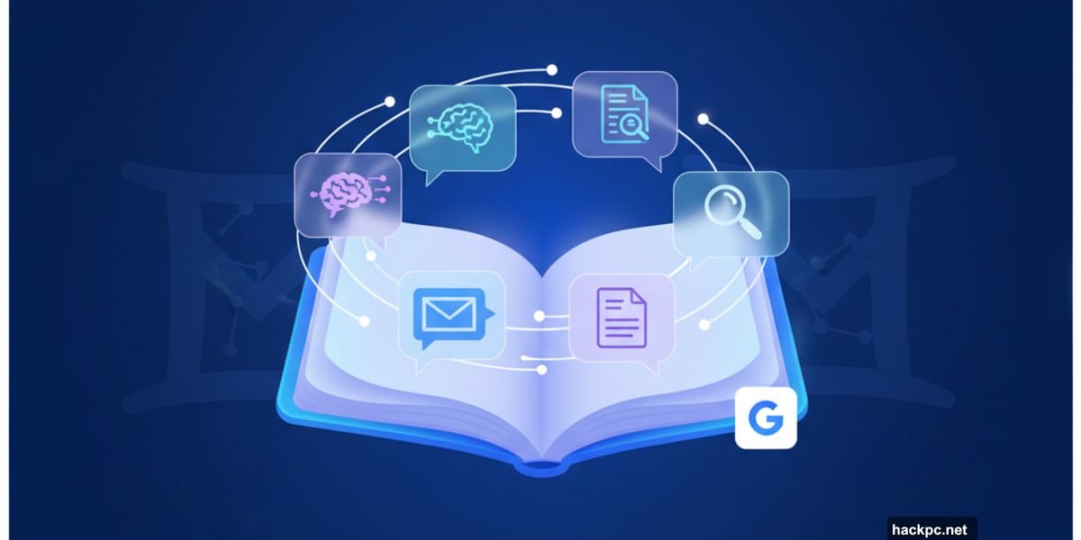 NotebookLM notebook with continuous chat conversation bubbles forming memory loop