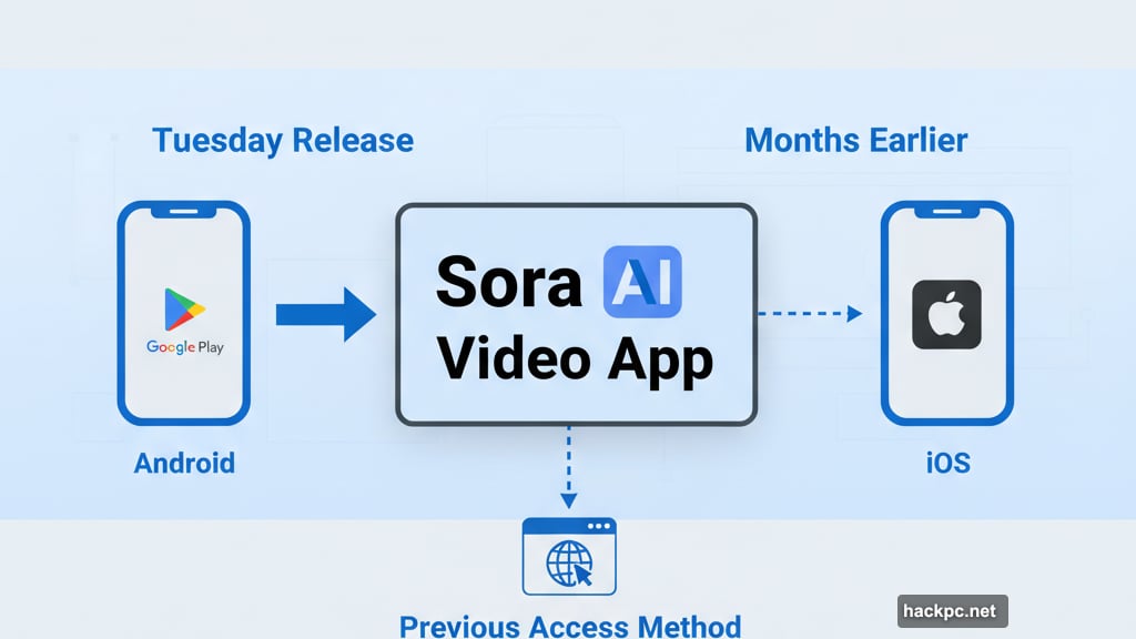 Sora AI video app released for Android users on Google Play Store