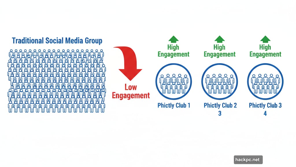 Small groups foster actual relationships and deeper engagement on Phictly