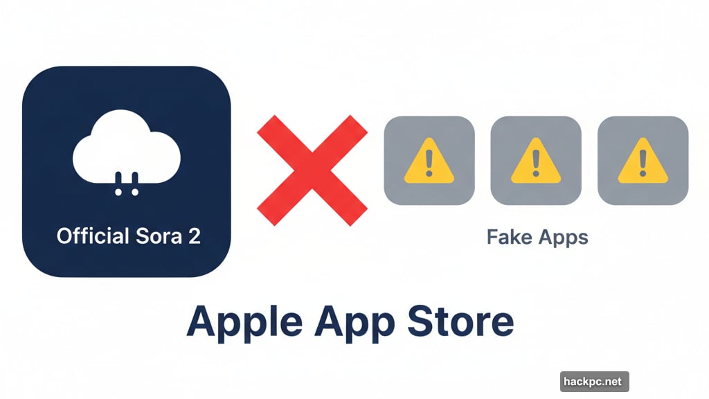 Download official Sora app from Apple App Store avoiding fakes