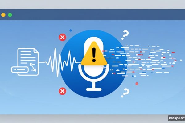 Speechify microphone icon with warning symbol and error indicators