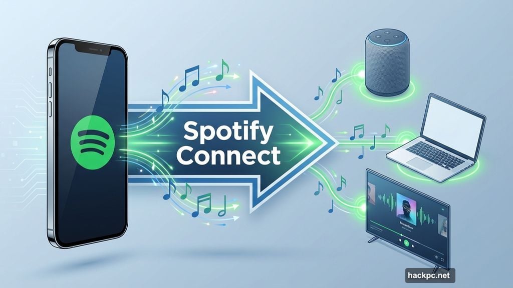 Spotify Connect simplifies streaming to any compatible device instantly