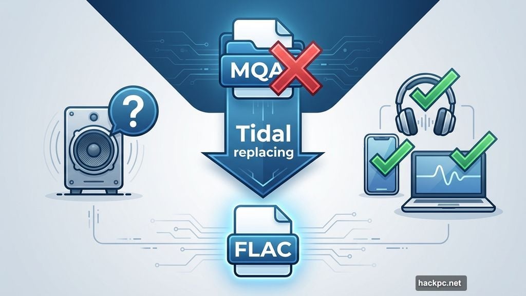 Tidal replacing MQA files with standard FLAC for better compatibility
