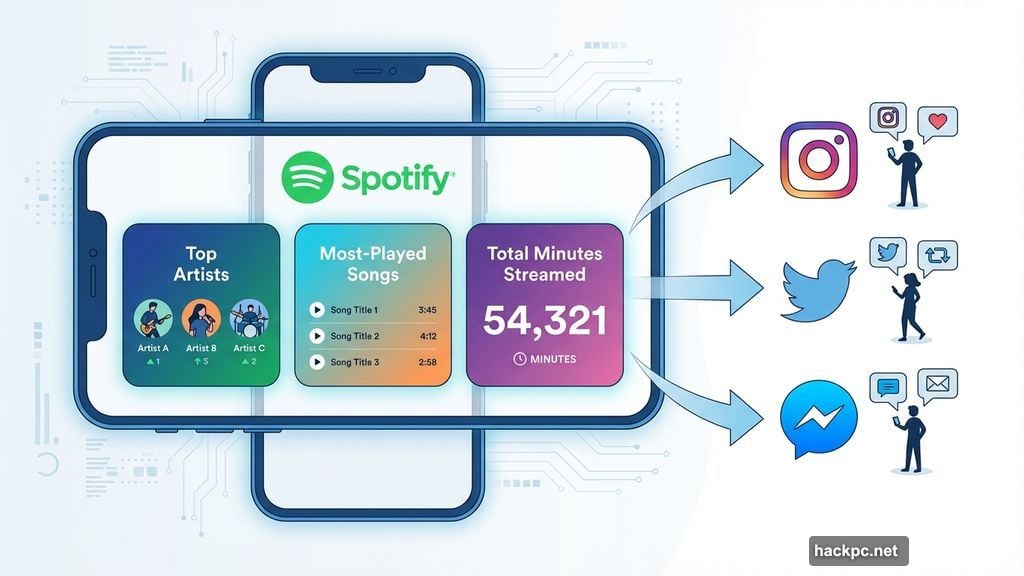 Spotify Wrapped turns personal listening habits into shareable social media content