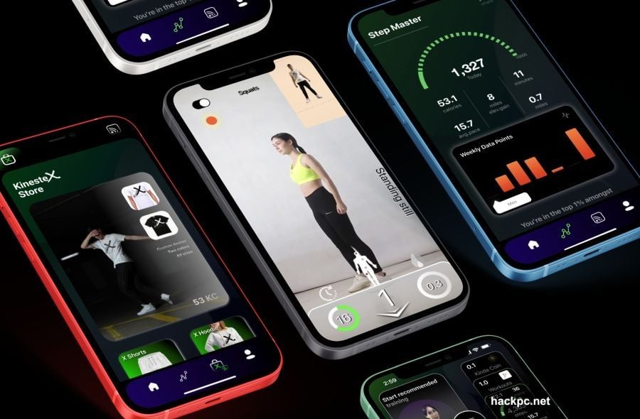 AI watches movements through smartphone camera and corrects form real-time