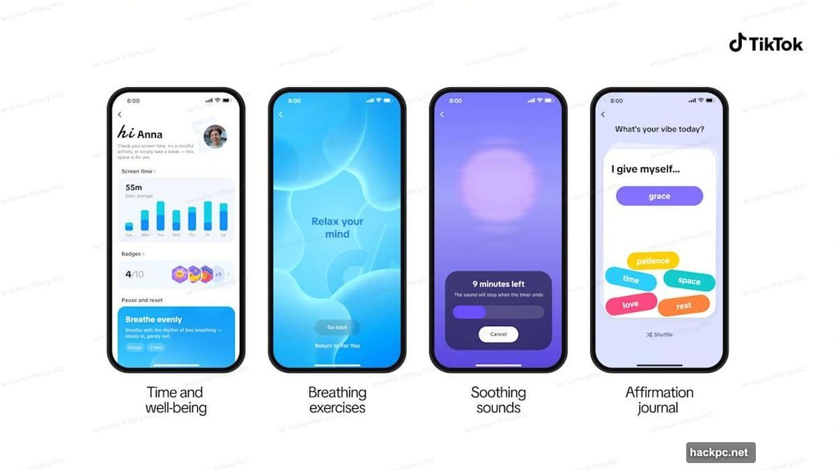 TikTok wants to help you stop scrolling with wellness features