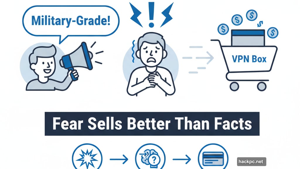 VPN marketing makes people anxious about being watched or hacked