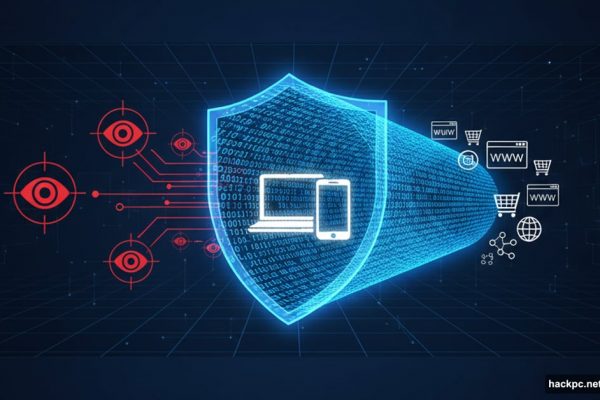 VPN tunnel protecting device from surveillance eyes and tracking