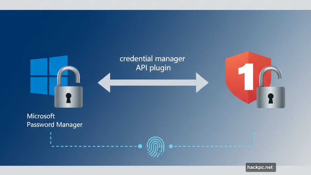 Windows 11 supports native 1Password passkey integration through Windows Hello