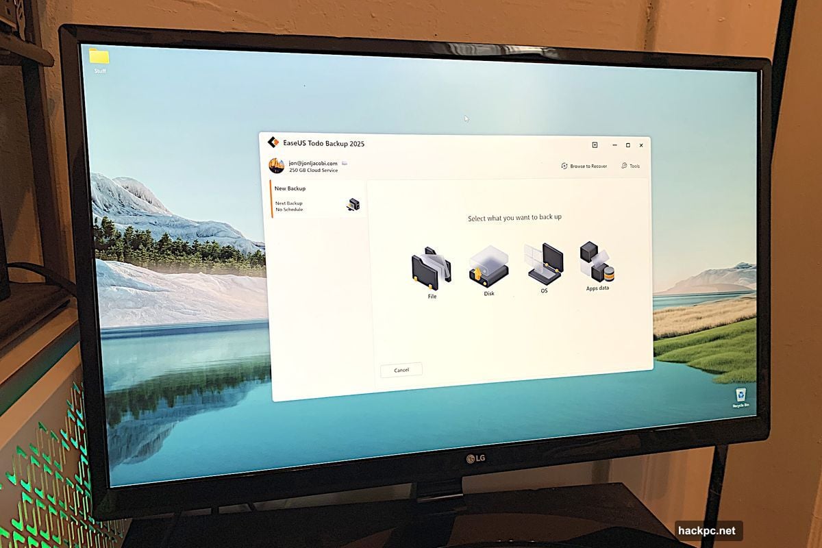 EaseUS Todo Backup handles imaging file backup and disaster recovery