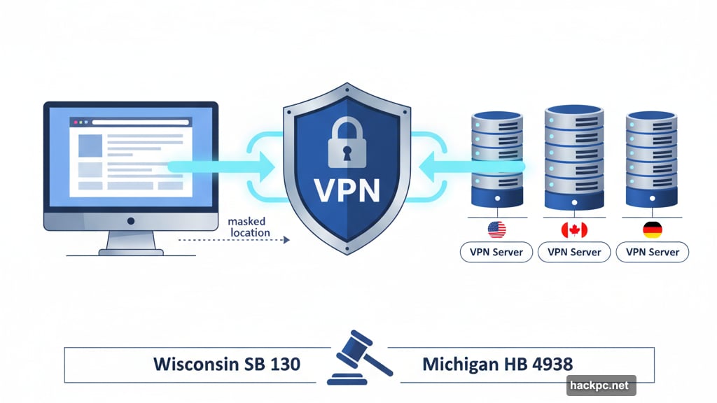 VPN bans in Wisconsin and Michigan threaten digital privacy tools