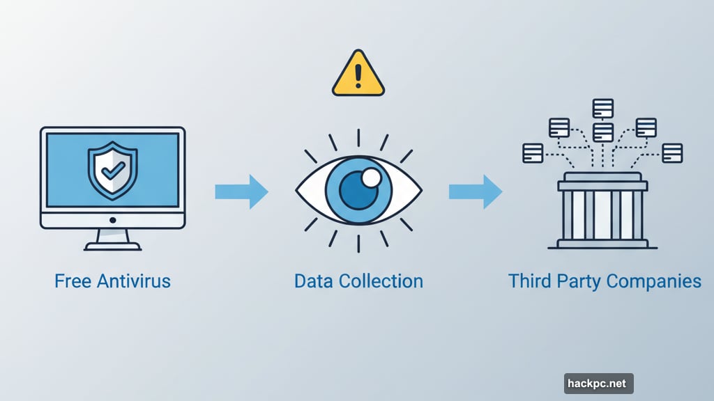 Free antivirus programs protect computers while harvesting browsing data